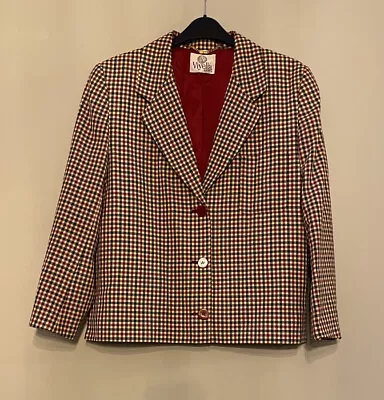 Buy Viyella Women’s Petite Vintage Checked Viscose Blazer Jacket Multicolour UK10 • 45£