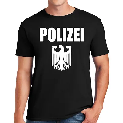 Buy Polizei T-Shirt German Eagle Logo Retro Mens Ladies Top Tee Tshirt • 11.95£