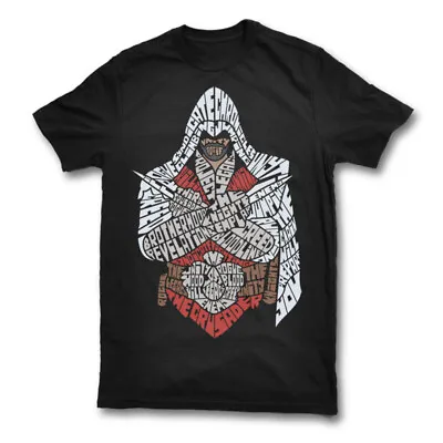 Buy Adult Kids Assassins Creed Game Tshirt Brotherhood Knight Top Calligram T Shirt • 9.99£