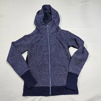 Buy Lululemon Purple And Black Speckled Scuba Full Zip Thick Hoodie Size 6 • 43.34£