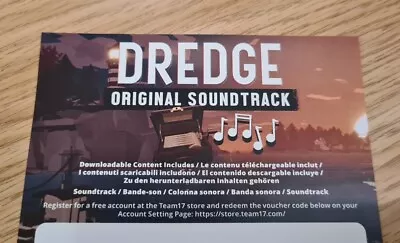 Buy DREDGE Game OST Official Soundtrack Nintendo Switch Merch • 3.99£
