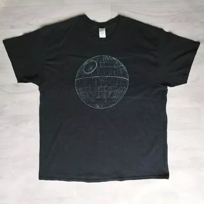 Buy Star Wars Death Star T Shirt Graphic 3D Darth Vader XL Dark Black Pre-owned  • 7.95£