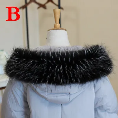 Buy Faux Fur Collar Trim Hoodie For Hood Collar Shawl Down Coat Hood Warm Scarf New • 8.21£