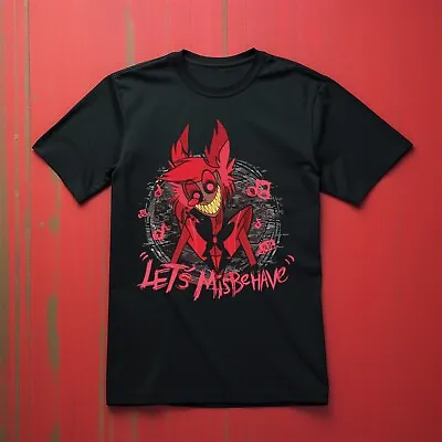 Buy Let's Misbehave Alastor Shirt Adults Anime Tv Show T-shirt Animated Musical Top • 11.99£