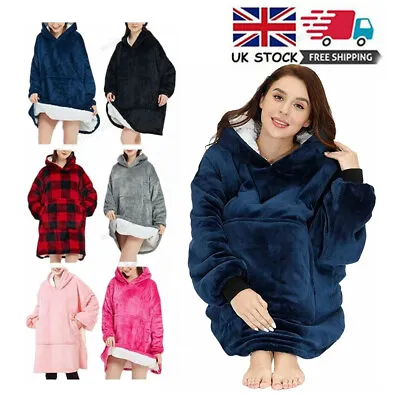 Buy Hoodie Robe Oversized Blanket Super Soft Oodie Winter Comfy Nightware Blanket UK • 6.79£