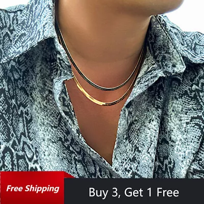 Buy Multi-layer Chain Necklace Stainless Steel Mens Punk Hip Hop Jewellery Gifts • 5.59£