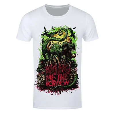 Buy Bring Me The Horizon T-Shirt BMTH Dinosaur Band Official New White • 15.95£