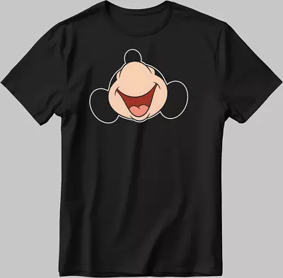 Buy Mickey Mouse Short Sleeve White-Black Men's / Women's T Shirt N531 • 10£