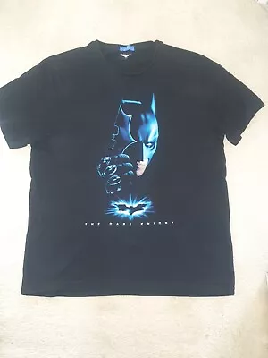 Buy Men's Black Batman The Dark Knight T-shirt Large Excellent Condition • 8£