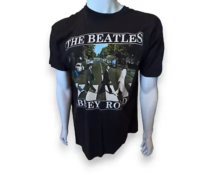 Buy THE BEATLES ABBEY ROAD Official T Shirt Black XL 43  Chest Licensed Merch APPLE • 8.99£