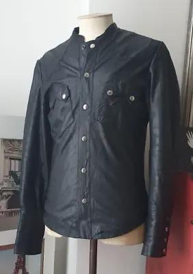Buy ***gorgeous***all Saints Leather Rock Shirt Jacket *small* • 149£