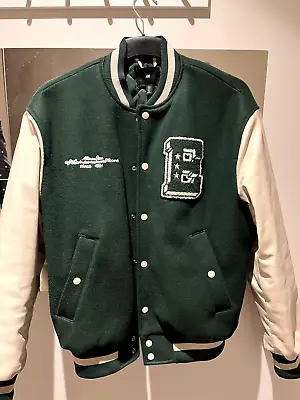 Buy H&M Green/white Varsity Baseball Jacket - SMALL • 4.50£