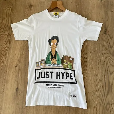 Buy HYPE The Simpsons Apu T Shirt Sz XS 34” Chest White Multi Graphic Cartoon Unisex • 14.99£