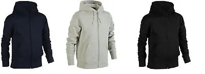 Buy Men's PLUS BIG SIZE Plain Zip Up Hoody Sweatshirt Zipper Full Sleeve Top 2XL-7XL • 12.99£