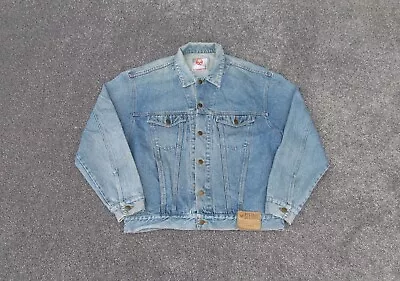 Buy Stefanel Jeans Jacket Mens Large Blue Denim Pockets Trucker Casual • 25.58£