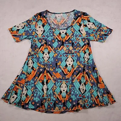 Buy LuLaRoe Disney Pocahontas Perfect T Size S Flowy Short Sleeve Tee Shirt Blue • 14.47£