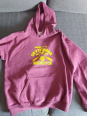 Buy Age 9-10 Years Red Gryffindor Quidditch Harry Potter Hooded Jumper. Gildan. • 2.99£
