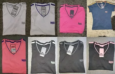 Buy Lonsdale T Shirt Ladies Regular Fit Tee Top V Neck 8 Colours Casual RRP £22.99 • 6.99£