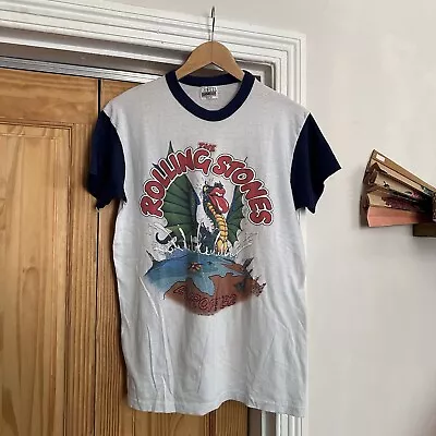 Buy Vintage 1982 The Rolling Stones Band Europe ‘82 Tour T Shirt • 25£