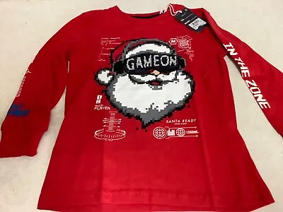 Buy BNWT - Next - Red Santa Sequin Game On Long Sleeve Top T Shirt - Age 6 - New !!! • 4.95£