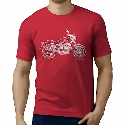 Buy JL Illustration For A Moto Guzzi V7III Stone Motorbike Fan T-shirt • 19.99£