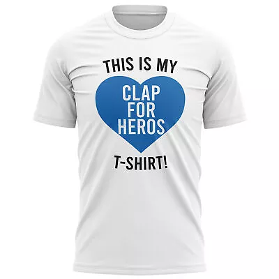 Buy This Is My Clap For Heros T Shirt Funny Lockdown 2021 Thursday Clapping Gift Tee • 12.95£