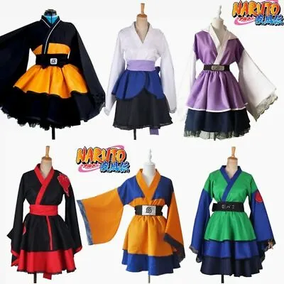 Buy Uzumaki Female Lolita Kimono Dress Wig Anime Cosplay Costum Halloween Partywear • 52.78£