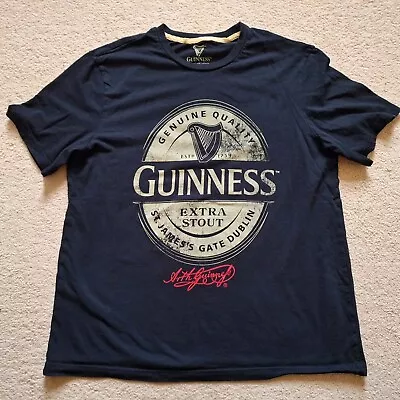 Buy Guiness Black Cotton T- Shirt Size M (UNUSED) • 14.99£