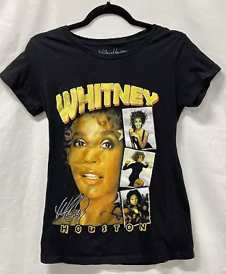 Buy Womens 2021 Black Cotton Whitney Houston T-Shirt Top Size Large • 0.80£
