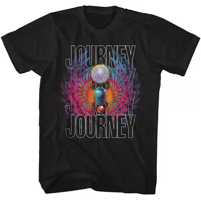 Buy Journey Name Repeat Gradient Scarab Men's T Shirt Rock Band Music Merch • 54.07£