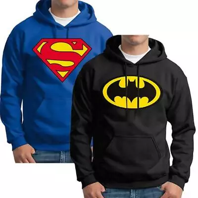 Buy Men Superman Batman Hoodie Hoody Sweater Warm Hooded Outwear Tops Costume Winter • 19.09£