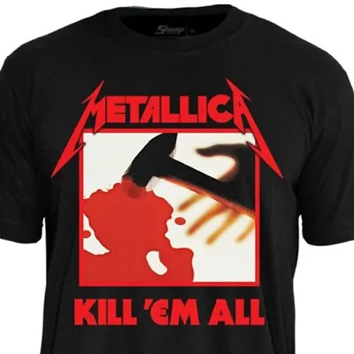 Buy Official Licensed T-Shirt Metallica Kill 'Em All Stamp Rockwear • 37.89£