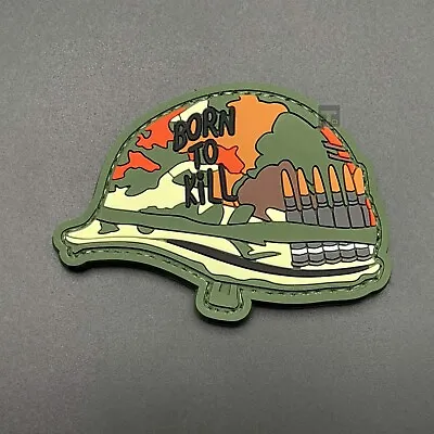 Buy Born To Kill Morale Patch Hook & Loop Military Army Airsoft Full Metal Jacket • 3.99£