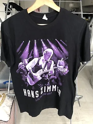 Buy Hans Zimmer 2017 Tour With Dates On Back Black T Shirt Top Size M Good Condition • 9.99£