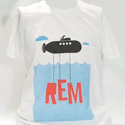 Buy R.E.M. Indie Rock Short Sleeve White Unisex T-shirt S-3XL • 14.99£