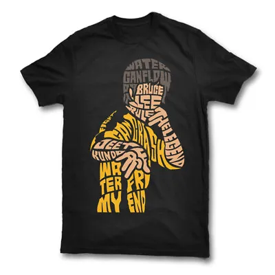 Buy Bruce Lee Calligram T Shirt Martial Arts Kung Fu Tshirt Legend Fight Top • 8.99£