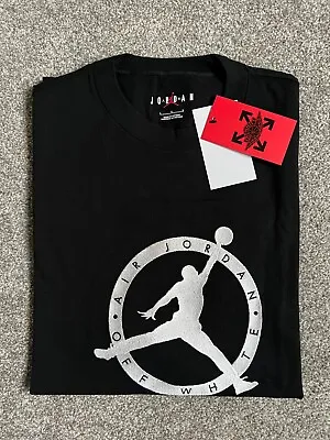 Buy Nike Air Jordan X Off-White T-Shirt Black Large L Brand New With Tags • 199.99£