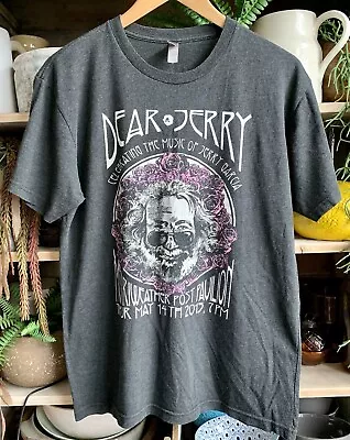 Buy Vintage Jerry Garcia Tour T Shirt Grateful Dead 2015 Grey Marl Medium  • 39.44£