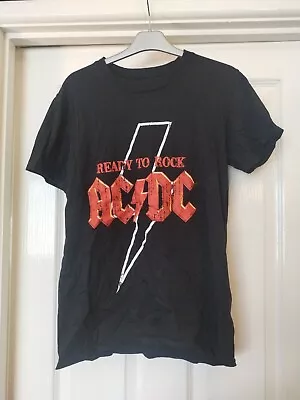 Buy Acdc Ladies Black Short Sleeved T Shirt Size 8 • 3.30£