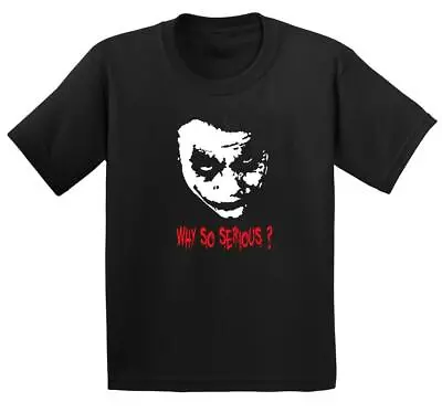 Buy Heath Ledger Batman Dark Knight Joker Why So Serious ? Printed Cotton T Shirt • 12.99£