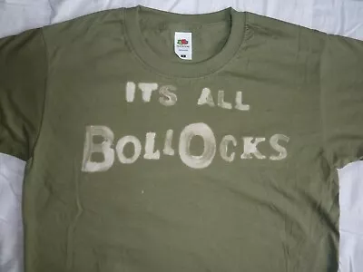 Buy It's All Bollocks In Bleach T Shirt Punk, Protest, Reality, Art Sizes S-2XL • 5.50£