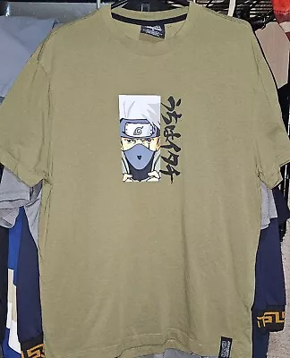 Buy Naruto Shippuden T-shirt Medium Olive Green Anime   • 10.10£