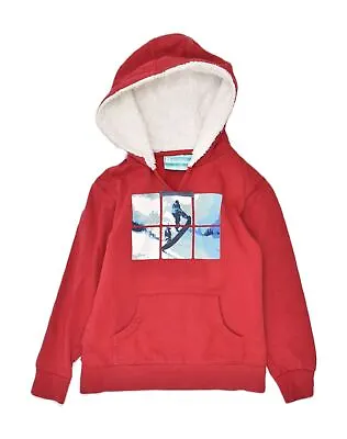 Buy MOUNTAIN WAREHOUSE Boys Graphic Hoodie Jumper 7-8 Years Red Cotton XO43 • 9.40£