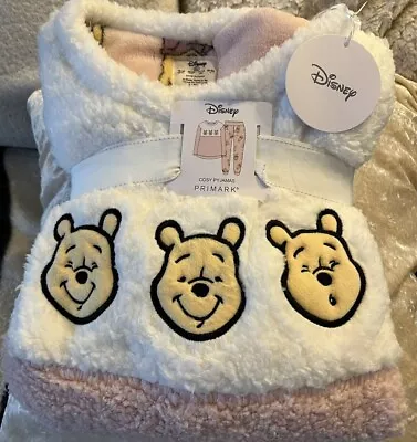 Buy Disney Winnie The Pooh Ladies Cosy Fleece Pyjamas Women Warm Winter PJ's 14-16 L • 25£