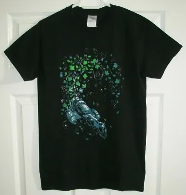 Buy Serenity Firefly Wash Leaf On The Wind  Black T-Shirt 36 Inch • 29.89£
