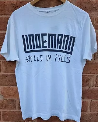 Buy Lindemann T Shirt Skills In Pills Rammstein White MEDIUM • 14.99£