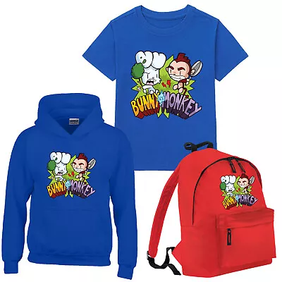 Buy Bunny Vs Monkey Kids T Shirt Book Day Hoody Fancy Dress Costume School Bagpack • 11.99£