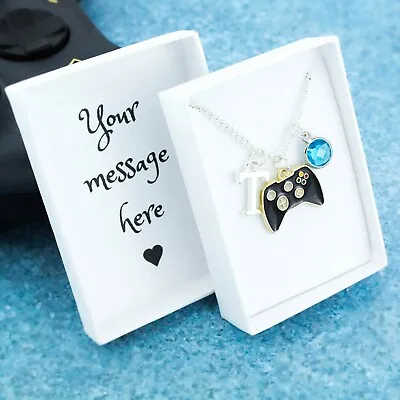 Buy Game Controller Necklace, Personalised Jewellery, Gamer Gifts, Geeky Pendant • 11.79£