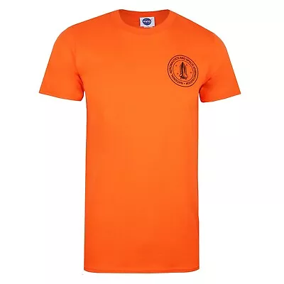 Buy Official NASA Mens Stack Logo T-shirt Orange S - XXL • 13.99£