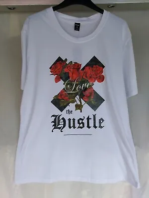Buy Romwe T Shirt Love The Hustle Mens Medium Brand New With Tags • 8.15£